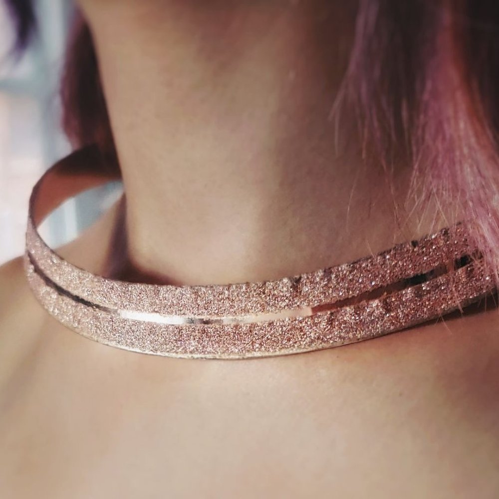 Rose Gold Metal Choker